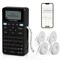 E11 Bluetooth Label Maker Machine with 4 Tapes, Support Keyboard & App with 30+ Fonts and 660+ Icons, Rechargeable Inkless Labeler for Home, Kitchen, Office, School, Organization, Black